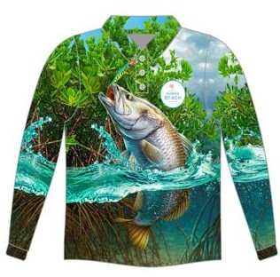 Custom Fishing Shirt - Barra Full Colour - Dundee Beach Holiday Park
